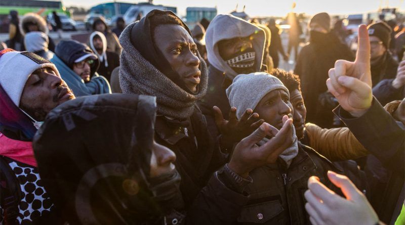 Refugiés noirs africains venant d'Ukraine refusés en Pologne
