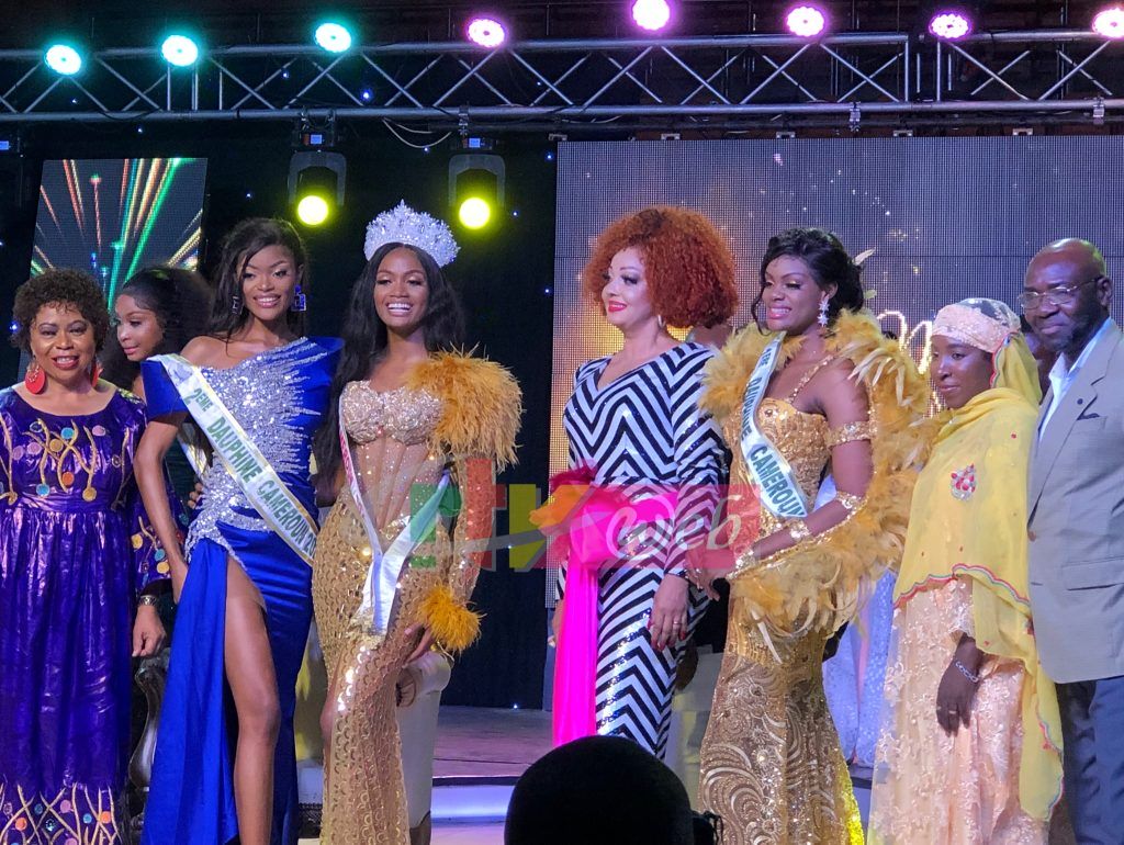 Miss Cameroun ISSIE Princesse Miss Littoral et la premiere dame Chantal Biya
