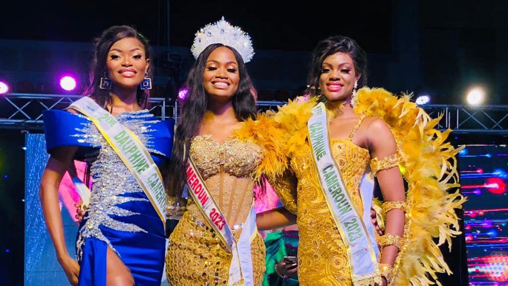 Miss Cameroun ISSIE Princesse Miss Littoral et ses 2 Dauphines